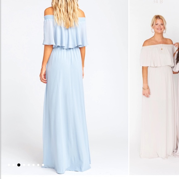 Show Me Your Mumu Hacienda Maxi Dress, Steel Blue - Picture 2 of 7